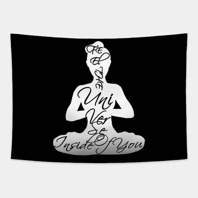 Yoga lover clothes gift for women and men Tapestry by BuzzTeeStore