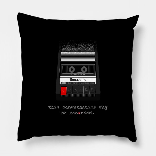 Recording in Progress Pillow by Aethyrworlds