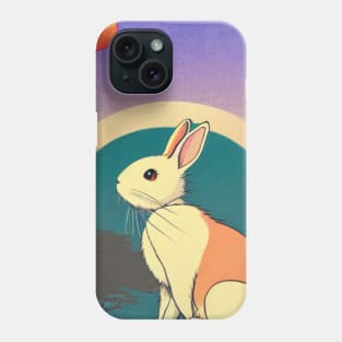 Retro Rabbit Under the Sun Florida White Rabbit Phone Case