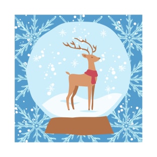 Reindeer Snowglobe T-Shirt