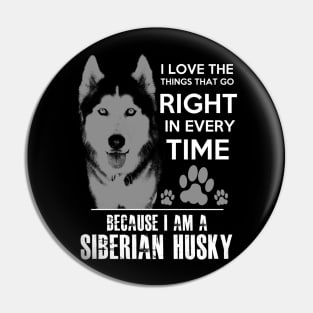 Siberian Husky Pin