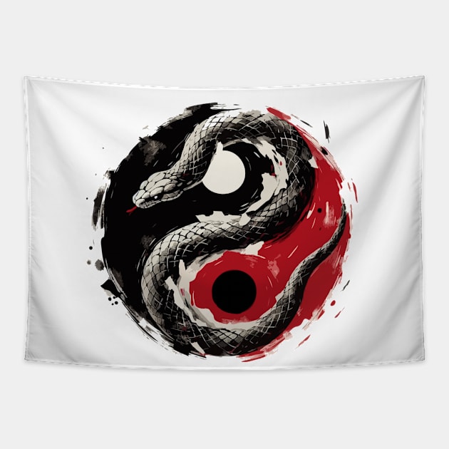 Yin Yang Symbol Tapestry by otakupaletteart