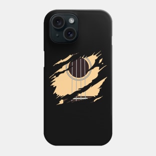 Ripped Ukulele Natural Color Phone Case