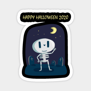 Happy Skeleton - Happy Halloween 2020 Magnet