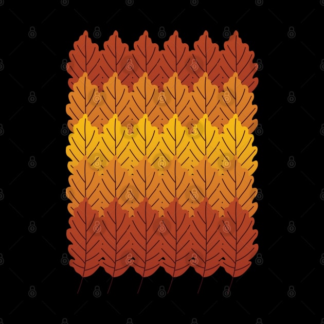 Autumn Fall Leaves Pattern | Brown by Wintre2