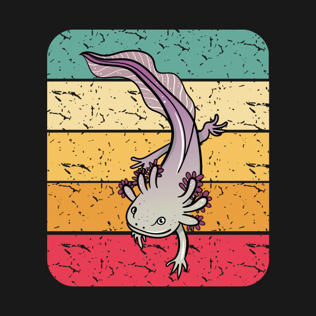 Disover Retro Axolotl - Axolotl - T-Shirt