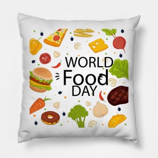 World Food day Concept Pillow