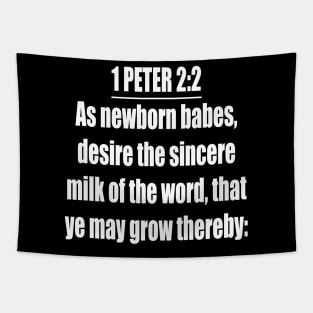 Bible Verse 1 Peter 2:2 Tapestry