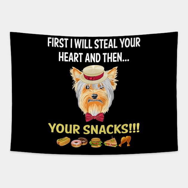 Steal Heart Yorkshire Terrier 52 Tapestry by blakelan128