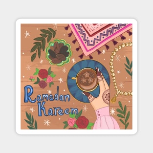 Ramadan Kareem Iftar illustration Magnet