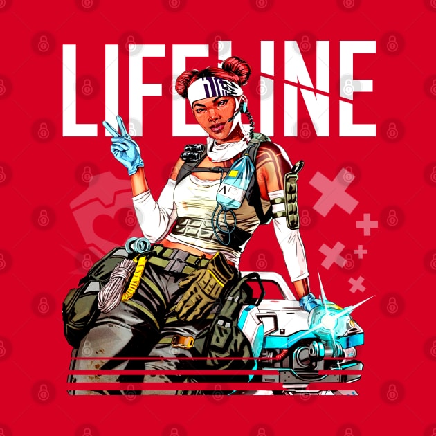 Apex Legends - Lifeline Middle T-Shirt by trino21