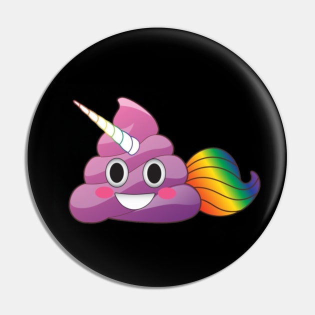 Cute Magical Unicorn Poop Emoji With Rainbow Tail T-Shirt Cute Magical Unicorn Poop Emoji With Rainbow Tail T-Shirt