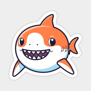 Baby orange shark, cartoon Magnet