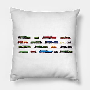 Iconic British Steam Trains Pillow