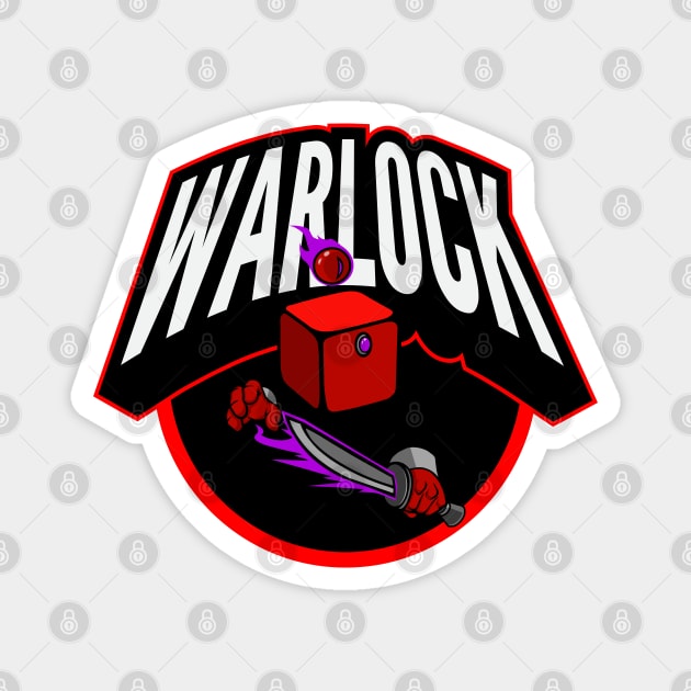 Warlock D6 Magnet by Bazooka Moose Design