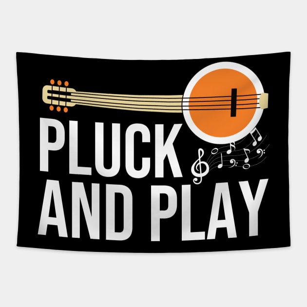 Banjo Pluck And Play Tapestry by The Jumping Cart