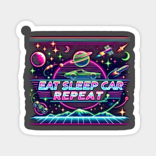 Eat Sleep Car Repeat Magnet