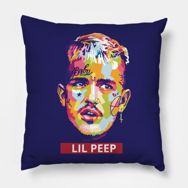 Lil Peep Artwork Pillow by gilangbogy