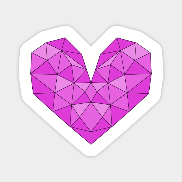 Crystal heart Magnet by senkova