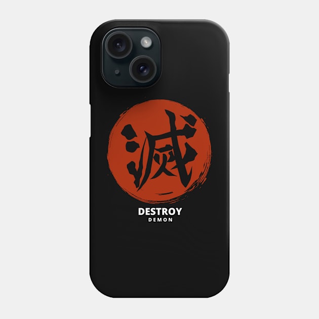 Destroy Demon in Redmoon Phone Case by Altaf-Aji