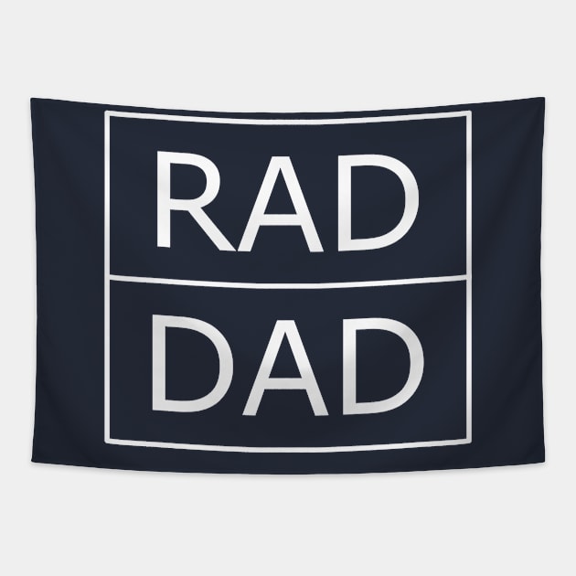 Rad Dad Funny Cool Best Dad Fathers Day Tapestry by ALLAMDZ