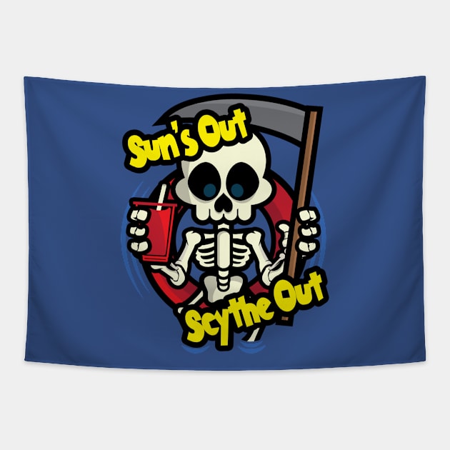 Sun's Out Scythe Out Tapestry by jrberger