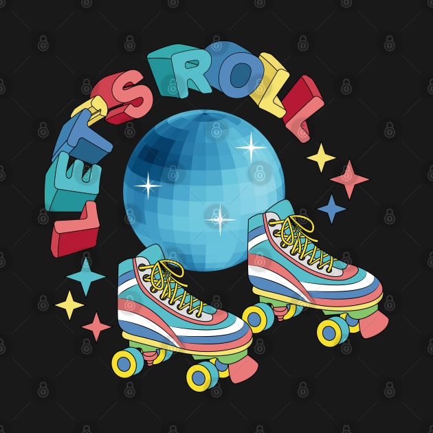 Lets Roll - Roller Skates by Designoholic