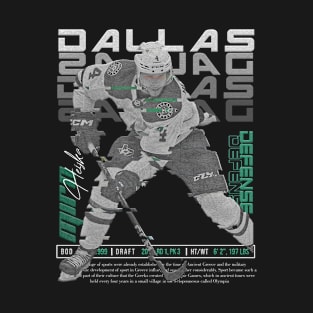 Miro Heiskanen Hockey Art Stars T-Shirt