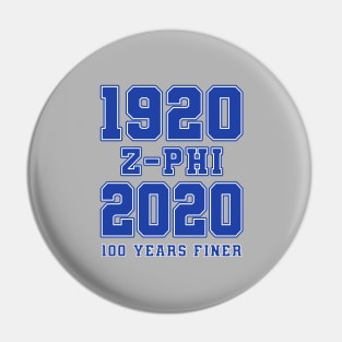 1920 - 2020 100 Years Finer Zeta Blue Gear Pin