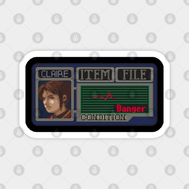 Claire Redfield Pixel Art Magnet by AlleenasPixels