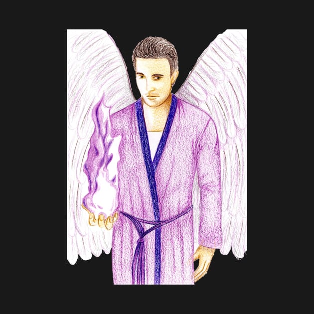 Archangel Zadkiel Keeper of the Violet Flame- White by EarthSoul