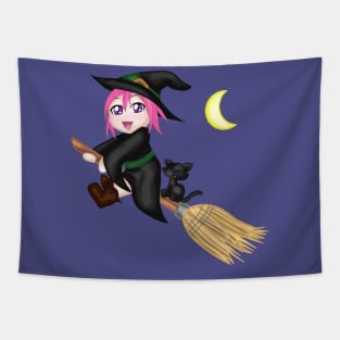 Cute Witch Tapestry