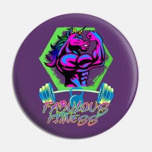 Fabulous Fitness Unicorn Pride Pin