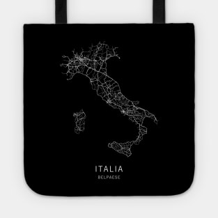 Italy Road Map Tote