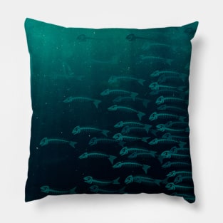 Anatomy Of A Fish - The Whole School Underwater Pillow