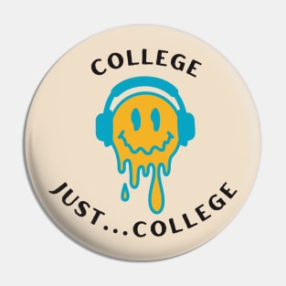 College...Just College - Blue/Yellow Pin