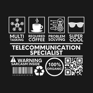 Telecommunication Specialist Black T-Shirt