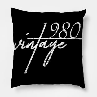 40th Birthday Gift Idea Vintage 1980 Pillow