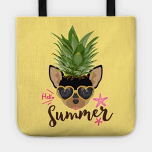 Pineapple Shirt for Women, Kids, Boys, Teen Girls, Dog Mom Chihuahua Tote