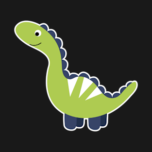 Cute Green Dinosaur T-Shirt