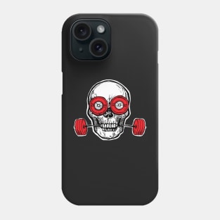 Weighlifting Powerlifting Skull Phone Case