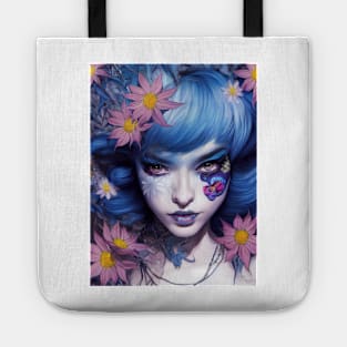 Blue Hair Snow White Tote