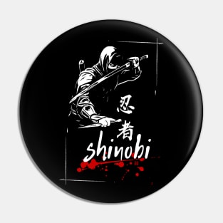 SHINOBI - NINJA (kanji calligraphy) Pin