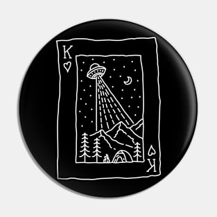 King of Nature Playing Card 2 Pin