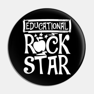 Educational Rock Star - Teacher Pin