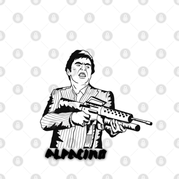 Al Pacino black design by Sozdanbogom