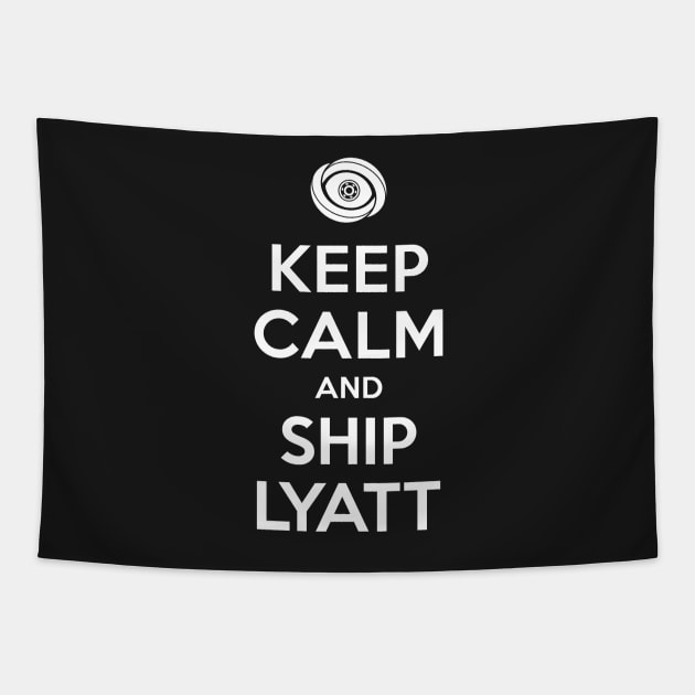 Timeless - Keep Calm And Ship Lyatt Tapestry by BadCatDesigns