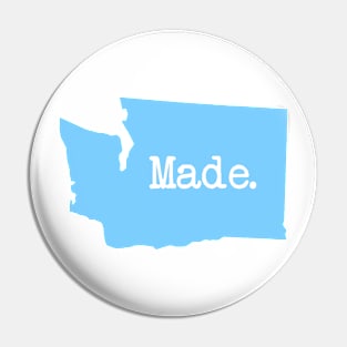 Washington Made WA Blue Pin