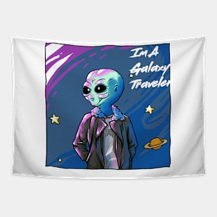 Im a galaxy traveler Tapestry