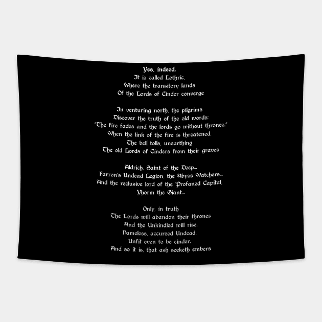 Dark Souls 3 - Opening Dialogue Tapestry by DigitalCleo